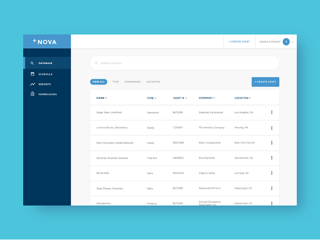 Table UI designs, themes, templates and downloadable graphic elements ...