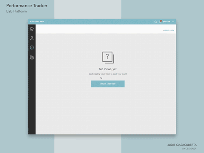 KPI Tracker - Dashboard animation dashboard design google charts interactive justinmind prototype ui ux