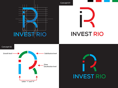 Invest Rio logo badge logo bookkeepinglogo branding business logo create logo custom logo design design logo financelogo investmentlogo logo