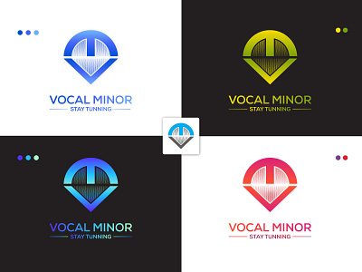Vocal Minor logo badge logo branding business logo create logo custom logo design design logo logo musiclogo podcastlogo