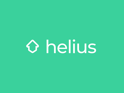 Helius Logo app brand identity branding building icon logo logo design simple typography ui web