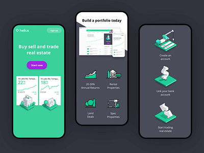 Helius Mobile Landing Page