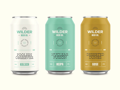 Wilder Beer Can beer beer can branding craftbeer design icon illustration logo poster type typography vintage