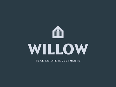 Willow brand branding graphic design logo logo design real estate retro type vintage