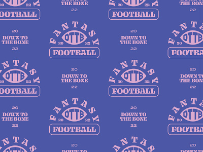 DTTB 2022 badge badge design branding design fantasy football football groovy icon logo retro sports type vintage