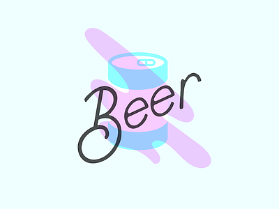 Beer beer design drink flat icon illustration logo neon party vintage weekend