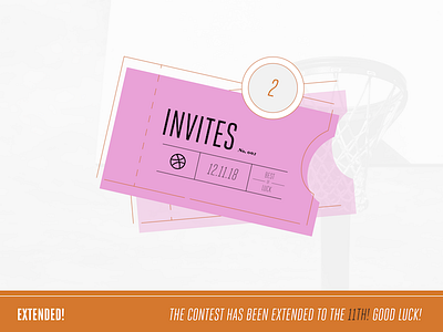 EXTENDED! drafted flat icon invitation invitations invite invites ios rookie ticket