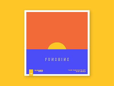 Funshine album artwork design illustration music playlist record summer vintage