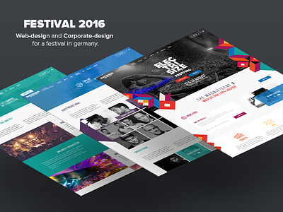 Electrisize Website Design #2016 color design dj festival love mockup ui ui ux ux webdesign