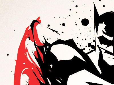 Batman Vectorart art artwork batman black red vector white