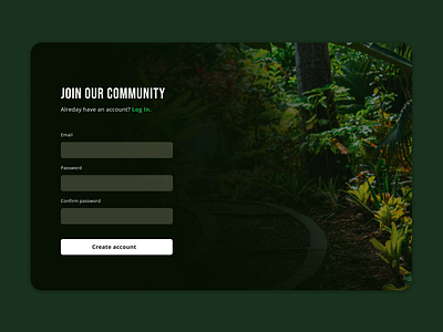 Sign Up simple page dailyui design web web design