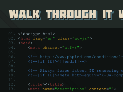 Walk through it with me, now @font face html markup is so hot