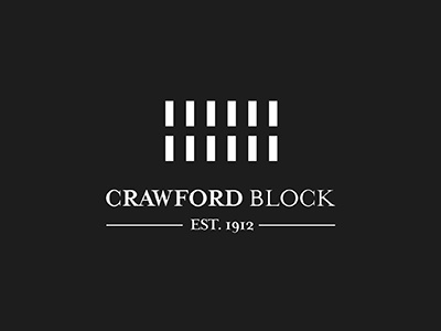 Crawford Block architecture branding estate logo real