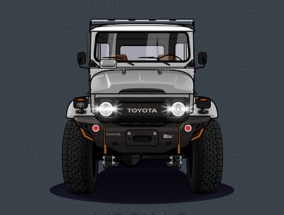 FJ40 design illustration