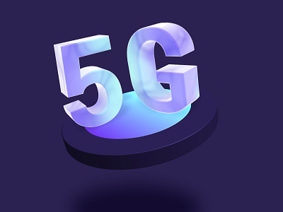 5G 3d icon illustration logo ui