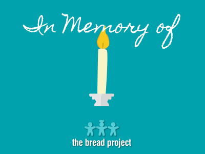 The Bread Project In Memory Ecard ecard illustration job empowerment logo nonprofit vector