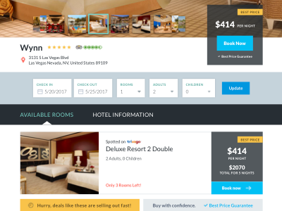 Search and Listing Results for Travel Site business conversions desktop hotel increase layout listing mockup results rooms search