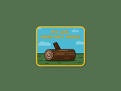 “One day my log will have something to say about this.” badge badge design badgedesign branding design flat icon illustration illustrator lettering log lady logo minimal twin peaks type typography vector