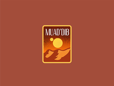 Dune: Muad'Dub (2/3) badge branding design dune flat illustration logo muaddib typography vector