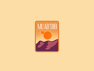 Dune: Muad'Dib (3/3) badge branding design dune flat logo muaddib typography vector