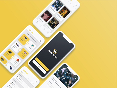Win-Win: Sports Betting App app design flat sports sports betting ui ui ux ux