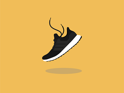 Adidas Ultraboost adidas branding design flat icon logo minimal shoes sneaker ultraboost vector