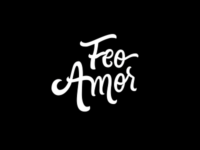 Feo Amor a amor branding branding design calligraphy design f flat illustration illustrator letter lettering logo logotype sketch type typography vector