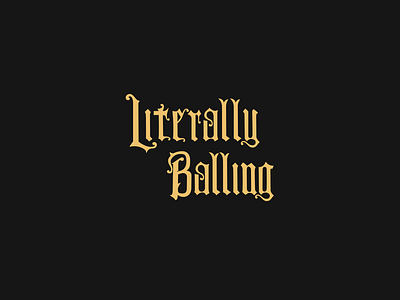 Literally Balling: Wordmark