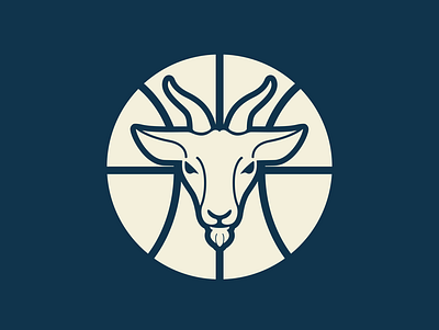 Greatest of All Talk: Podcast Cover basketball branding design flat goat goat logo greatest of all time icon illustration logo minimal typography vector