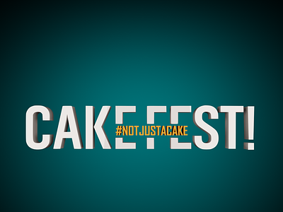 Cake Fest 3d blender cakefest graphic design ipm