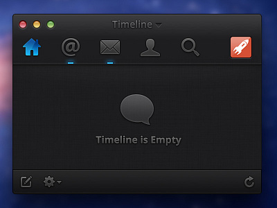 Dark Mac App UI app dark mac timeline twitter ui
