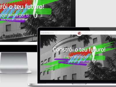 Microsite Constroi O Teu Futuro colors microsite responsive school typefaces