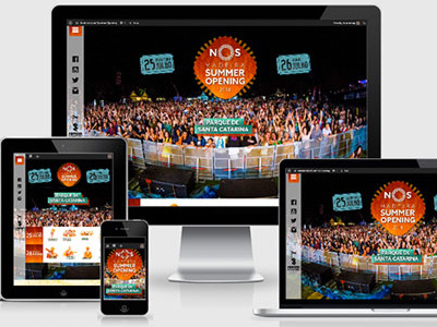Summer Opening Music Festival festival full screen music orange responsive rwd wordpress