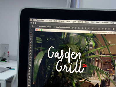 Garden Grill Restaurant logo and website design logo logodesign restaurant ui website