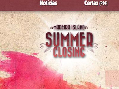 Madeira Island Summer Closing - Music Festival festival music ui website