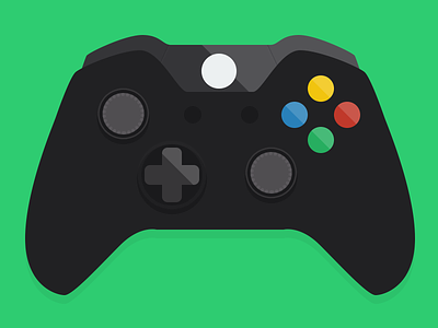 Flat Xbox One Controller Icon