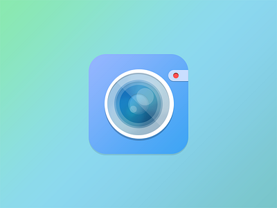 Flatish Camera Icon camera flat icon ios photo photography