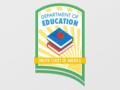 Department of Education Badge badge department of education flat logo