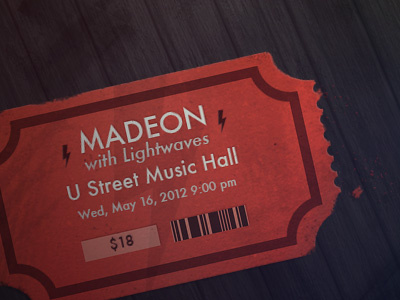 Madeon Concert Ticket concert madeon music ticket