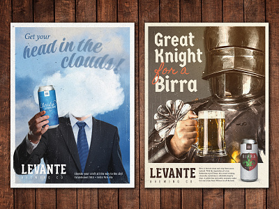 Levante Retro Style Ads beer branding design graphic design illustration retro retro ads typography vintage ads