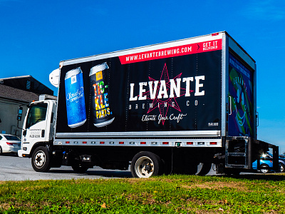 Levante Truck Wrap beer branding brewery design design graphic design illustration logo typography