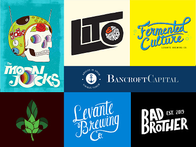 Various Logo Designs branding brewery design design graphic design illustration logo logo design typography