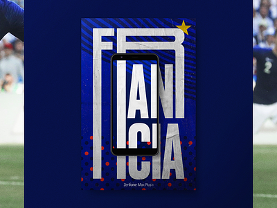 France Poster · Zenfone asus design digital france futbol poster soccer street typografy world cup
