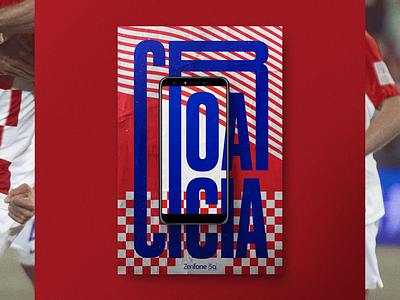 Croatia Poster · Zenfone asus croatia design digital futbol poster soccer street typogaphy world cup