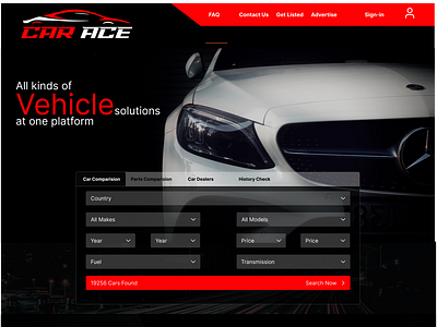 Car Ace UI design