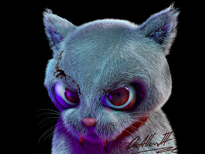 Nice Kitty 3d c4d cats lights render