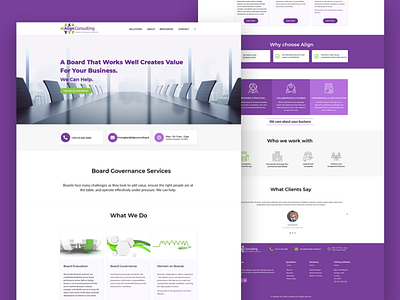 Align Consulting Website Design