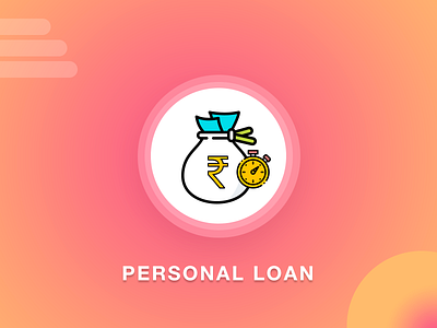 Instant Personal Loan Icon illustrationfinance instant personal loan