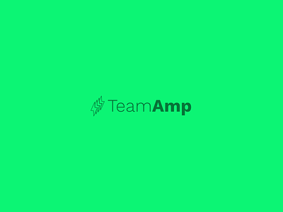 Teamamp Logo branding lightning logo teamamp