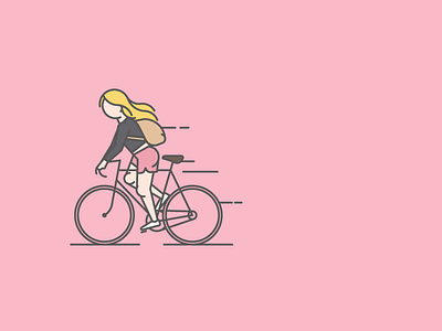 New Yorker bike girl